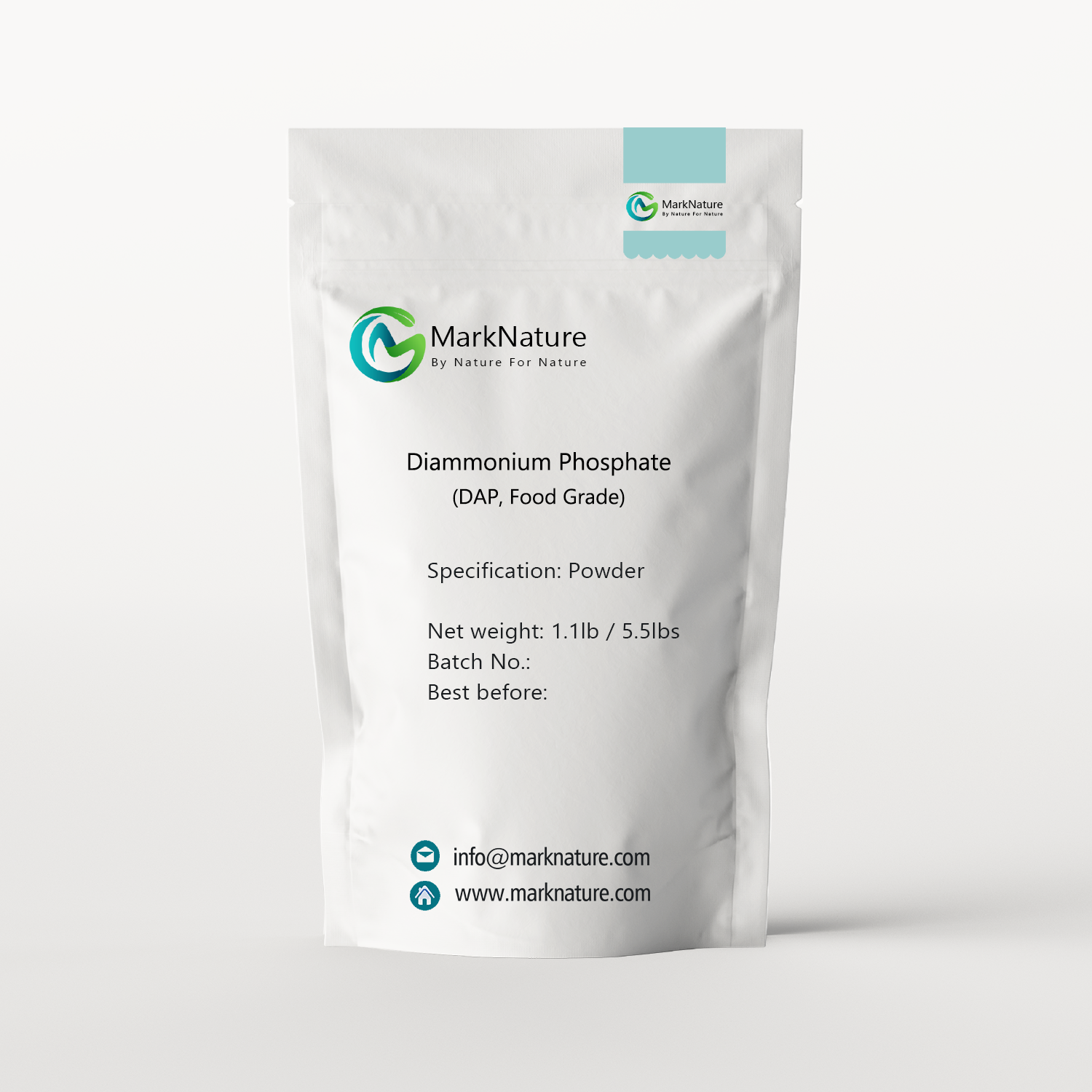Fosfato diamónico DAP, calidad alimentaria