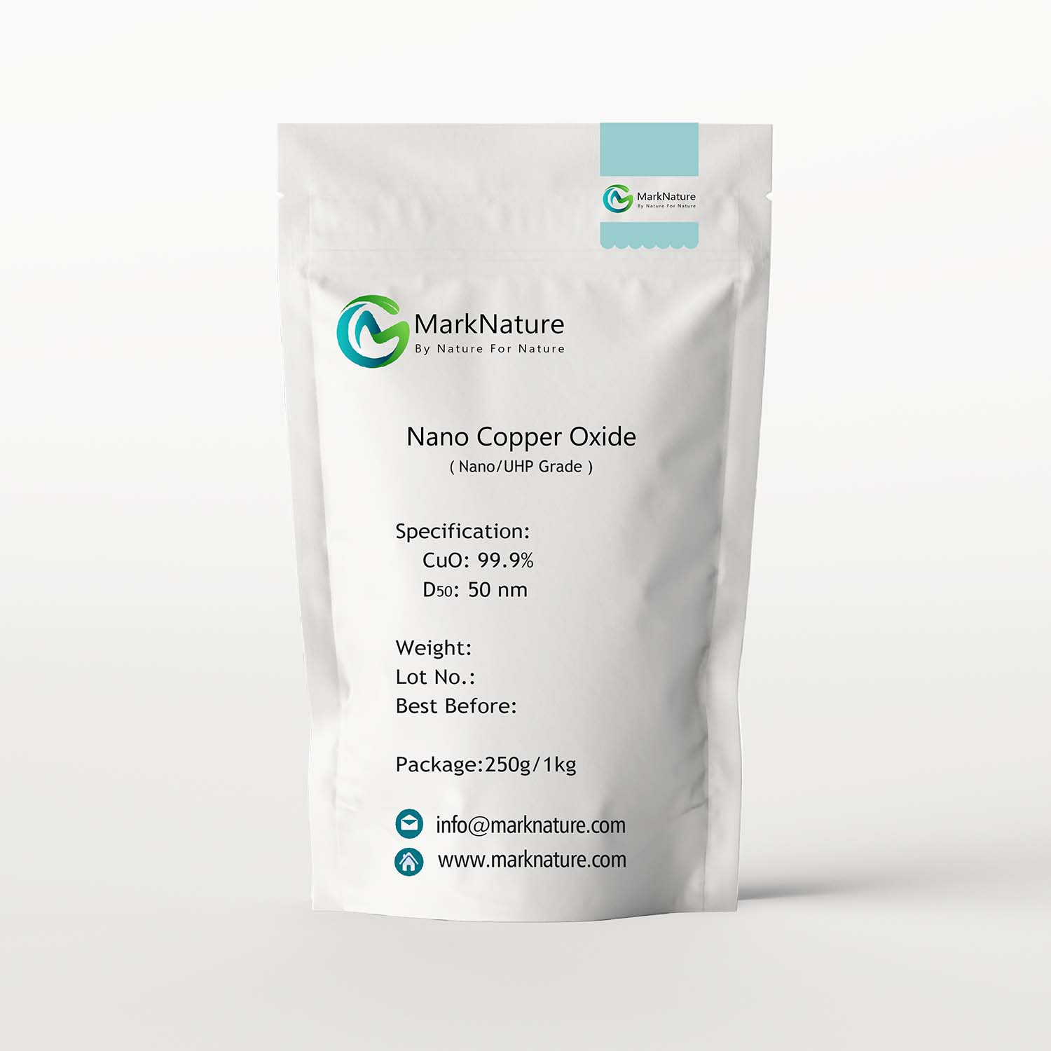 Nano-oxyde de cuivre (CuO) – 50 nm, ultra-haute pureté ≥ 99,9 %, qualité UHP