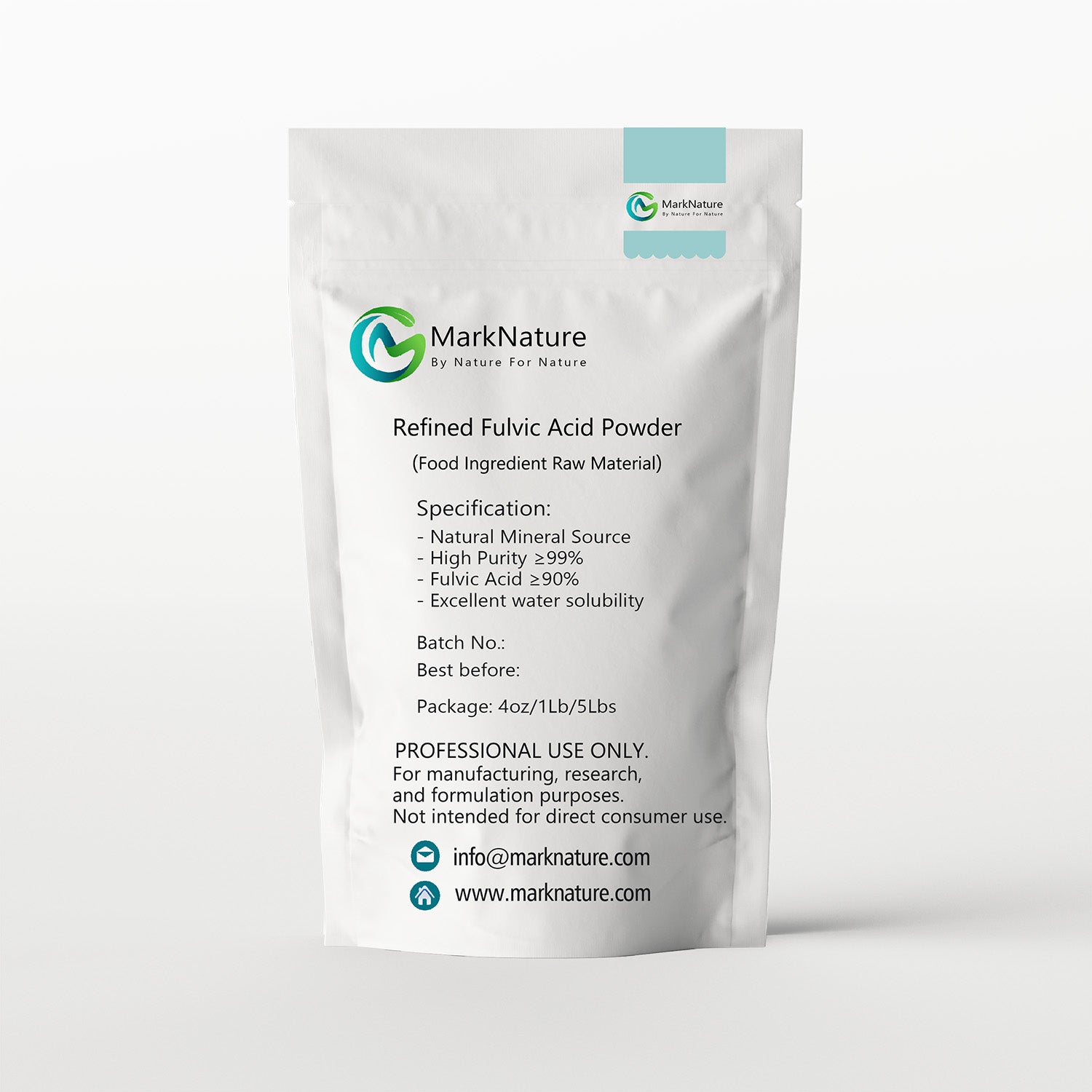 Refined Fulvic Acid Powder | Food Ingredient Raw Material | 99% Purity